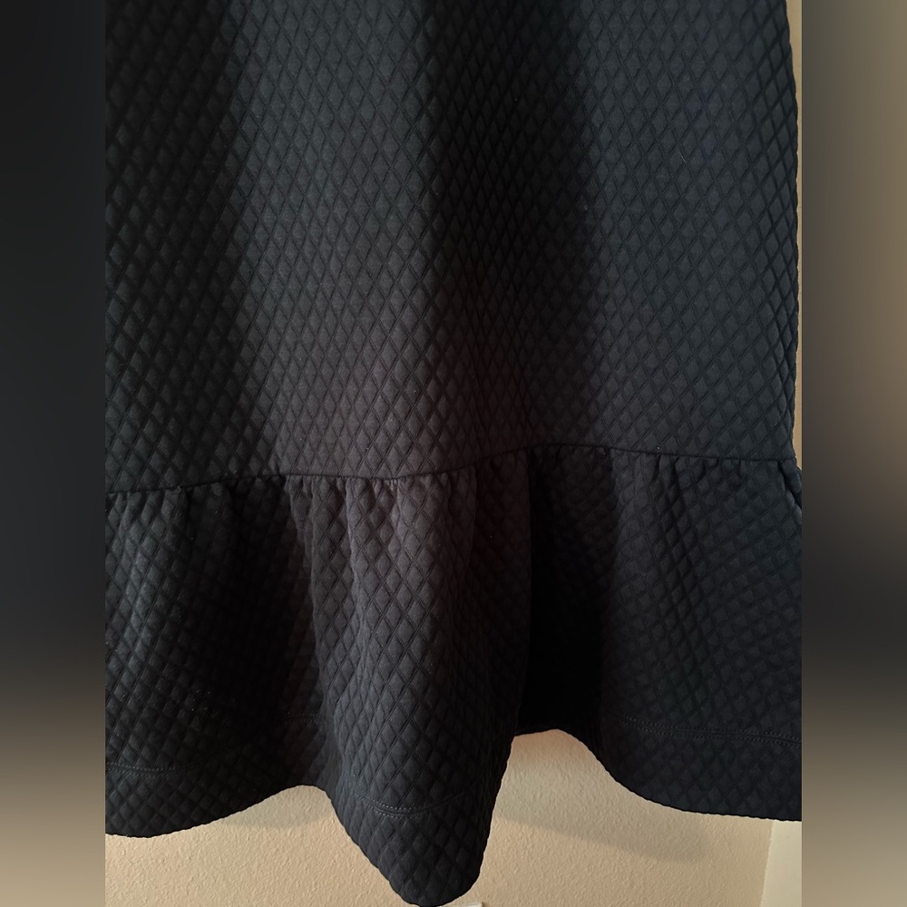 Kate Spade New York Drop Waist Dress Short-Sleeve Ruffle Hem Black Size XL - Picture 4 of 6